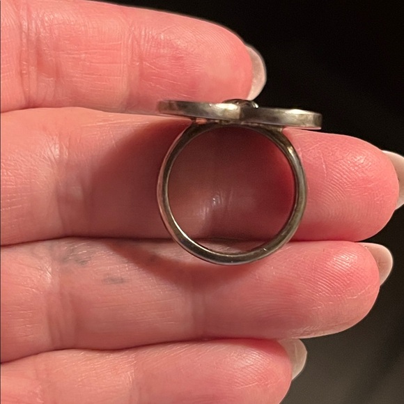Vintage COACH Sterling Heart “Button” Ring - Picture 7 of 13
